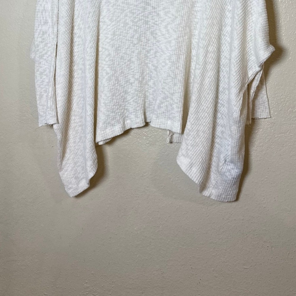 Free‎ People FP Beach Women World Traveler Top S Cream Cowl Neck Split Back Rib - Picture 4 of 11